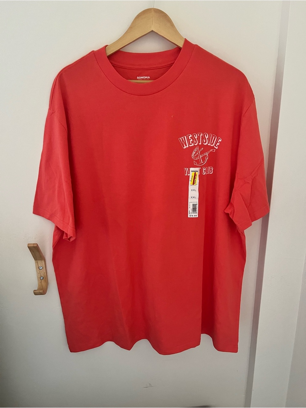 Sonoma Westside Yacht Club Graphic Tee - Coral Red